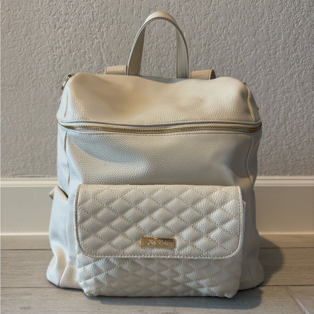 Luli Bebe Monaco Diaper Bag Pearl White